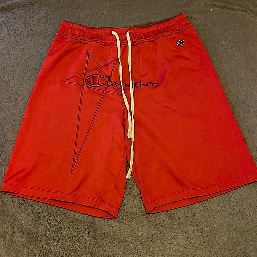 Rick Owens x Champion lounge shorts - maroon